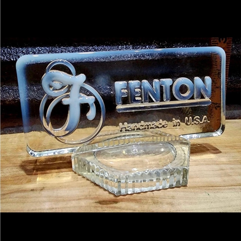 Vintage Flawless Glass Fenton Logo